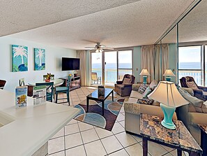 Condo, Multiple Beds, Balcony, Ocean View (#1605 - No Pets) | Living area