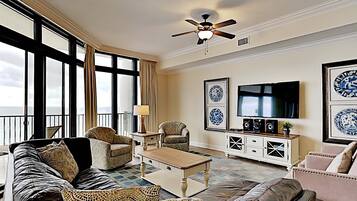 Condo, Multiple Beds, Balcony, Ocean View (#2109 - No Pets) | Living area