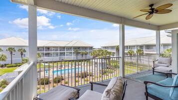 Condo, Multiple Beds, Balcony, Ocean View (#203B - No Pets) | Balcony view