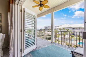 Condo, Multiple Beds, Balcony, Ocean View (#203B - No Pets) | Balcony view