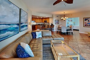 Condo, Multiple Beds, Balcony, Ocean View (#2-1107 - No Pets) | Living area