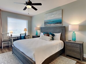 3 bedrooms, individually decorated, individually furnished, bed sheets