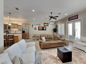 Condo, Multiple Beds, Balcony, Garden View (#H6 - No Pets) | Living area | 40-inch TV with digital channels