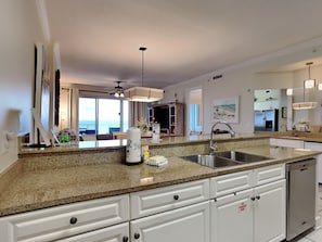 Condo, Multiple Beds, Balcony, Ocean View (#605 - No Pets) | Private kitchen | Fridge, microwave, oven, stovetop - Regency Isle by Southern Vacation Rentals (Orange Beach)