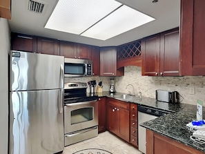 Condo, Multiple Beds, Balcony, Ocean View (#1127 - No Pets Allowed) | Private kitchen | Fridge, microwave, oven, stovetop