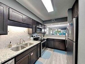 Condo, Multiple Beds, Balcony, Ocean View (#210 - No Pets) | Private kitchen | Coffee/tea maker - Sea Oats by Southern Vacation Rentals (Fort Walton Beach)