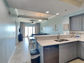 Condo, Multiple Beds, Balcony, Ocean View (#1905 - No Pets) | Private kitchen | Fridge, microwave, oven, stovetop - Seawind by Southern Vacation Rentals (Gulf Shores)