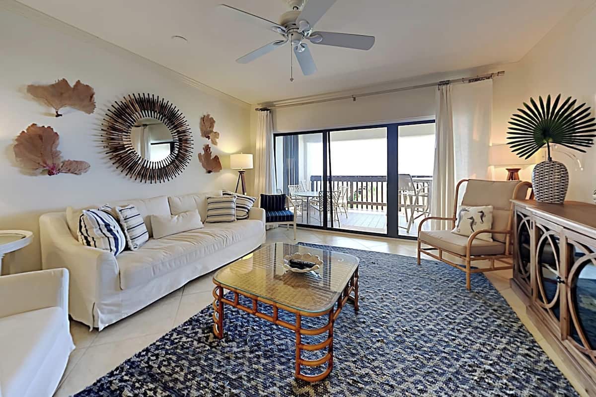 Condo, Multiple Beds, Balcony, Ocean View (#201B - No Pets Allowed) | Living area