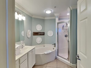 Condo, Multiple Beds, Balcony, Pool View (#502 - No Pets) | Bathroom | Towels, toilet paper - Sunrise Beach by Resort Collection (Panama City Beach)