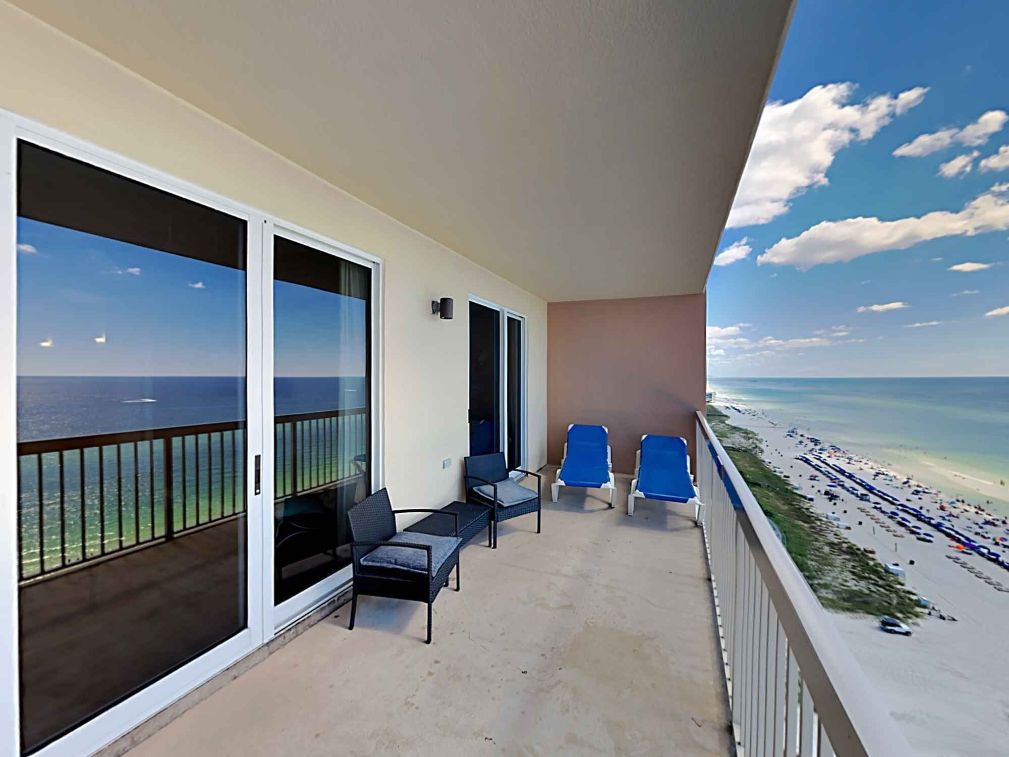 Apartment, Mehrere Betten, Balkon, Meerblick (#1603 - No Pets) | Unterkunftsgelände