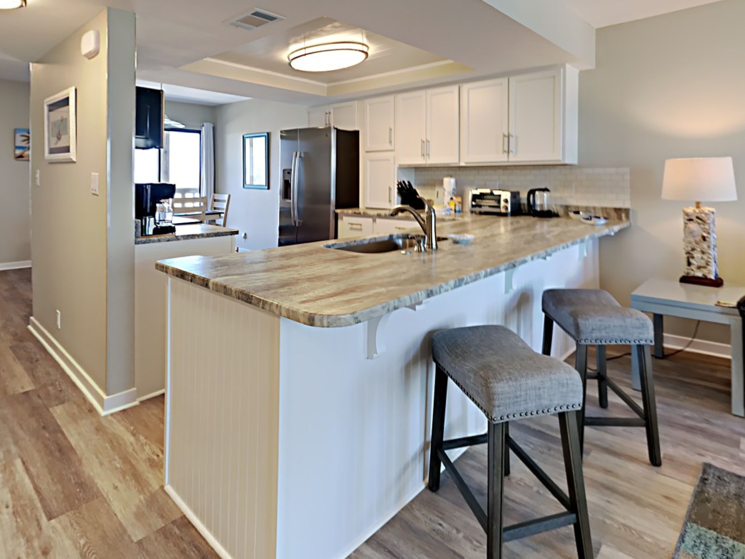 Condo, Multiple Beds, Balcony, Ocean View (#5 - No Pets) | Private kitchen | Fridge, microwave, oven, stovetop