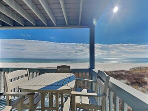 Condo, Multiple Beds, Balcony, Ocean View (#2 - No Pets) | Outdoor dining