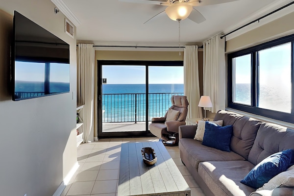 Condo, Multiple Beds, Balcony, Ocean View (#164 - No Pets) | Living area | Flat-screen TV