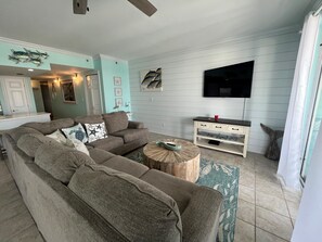 Living area - Canal Front Condo "Shore Thang" (Mexico Beach)