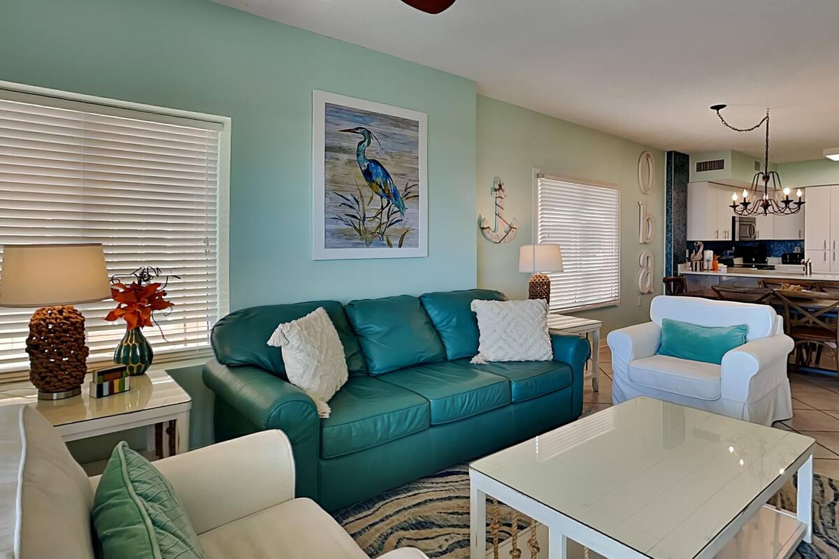 Condo, Multiple Beds, Balcony, Ocean View (#209 - No Pets) | Living area | TV