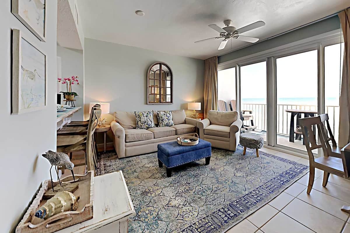 Condo, Multiple Beds, Balcony, Ocean View (#704 - No Pets Allowed) | Living area | TV