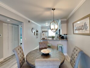 Condo, Multiple Beds, Balcony (#D3 - No Pets) | In-room dining - Villas on the Gulf Breeze by Southern Vacation Rentals (Pensacola Beach)