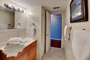 Condo, Multiple Beds, Kitchen, Ocean View (#9 - No Pets) | Bathroom | Towels, toilet paper - Vista Del Mar by Southern Vacation Rentals (Fort Walton Beach)