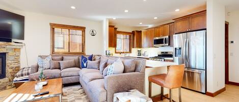 TV connectée, cheminée