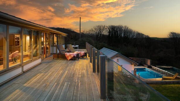 A heated pool