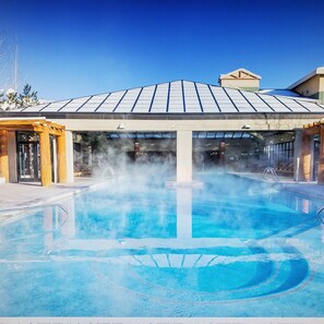 Indoor pool, outdoor pool