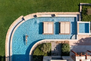A heated pool - Rosemary, eco friendly villa, Huge heated private pool (Prinos)