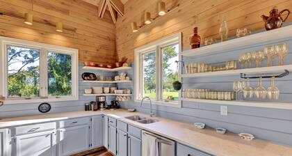 Beautiful home with mountain and river views.