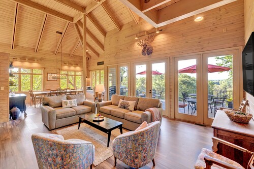 Beautiful home with mountain and river views.