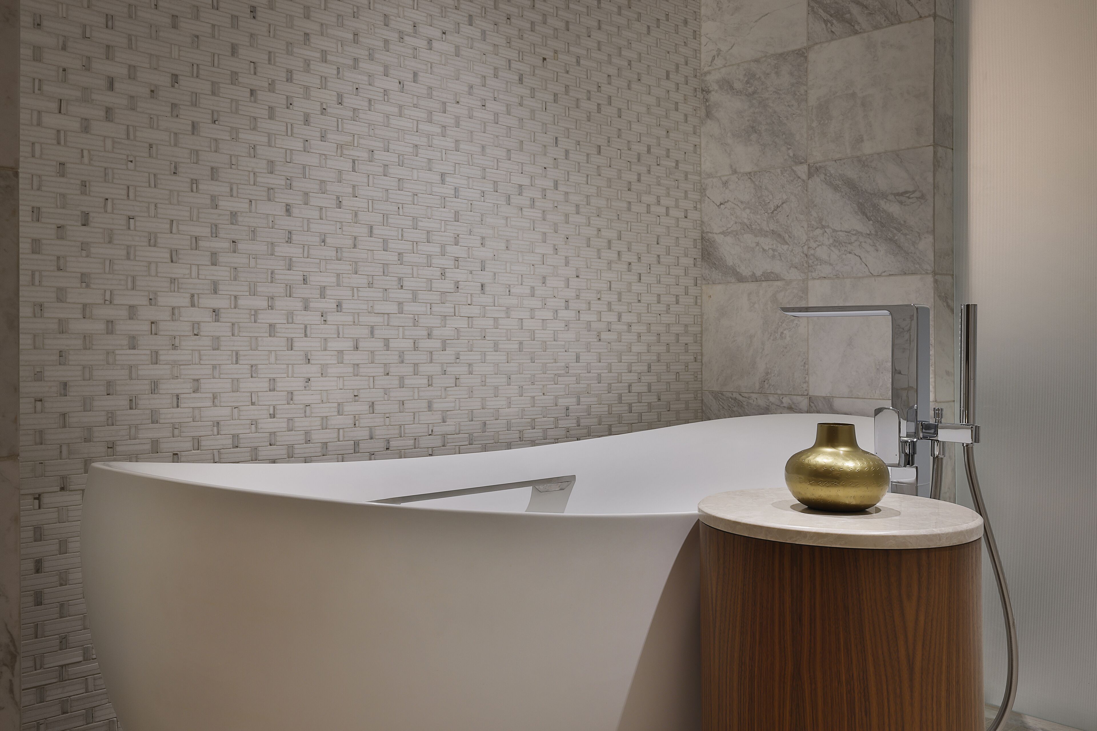 Suite, 2 Bedrooms, Private Pool | Bathroom | Separate tub and shower, rainfall showerhead, hair dryer, bathrobes