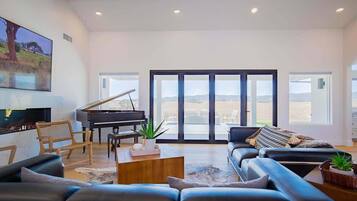 TV, fireplace, Hulu, streaming services