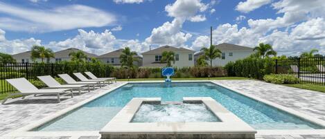 A heated pool