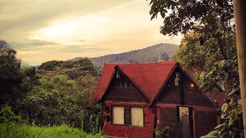Cabana básico, 2 quartos | Área de estar