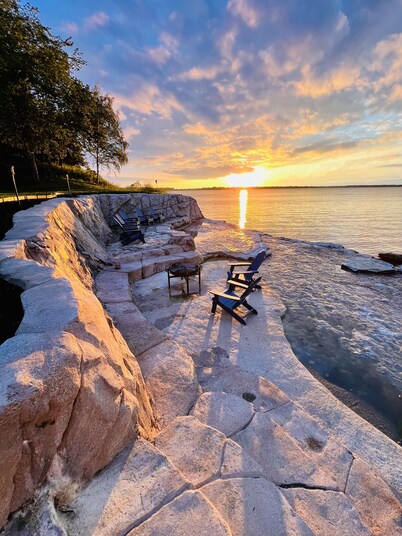 This Place Rocks! Waterfall and lake access