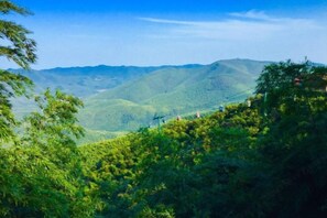 A mountainous landscape with lush greenery and a clear sky. - Vienna Hotel (Yixing High-speed Railway Station) (Yixing)