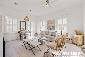 Smart TV, music library, stereo - 30A Beach House Near Rosemary Beach | Private Beach, Pool & Dog Friendly (Rosemary Beach)