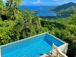 Outdoor pool - Pool Villa w/ Huge Ocean Views Just10 mins from Maho Bay Beach - AC Throughout! (St. John)