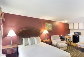 1 slaapkamer, een strijkplank/strijkijzer, gratis wifi, beddengoed