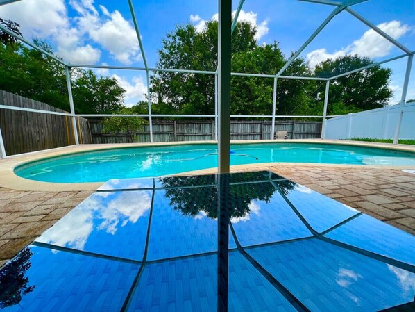 A heated pool