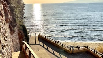 Accommodatie ligt op het strand