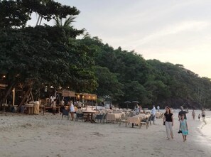 On the beach