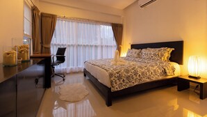 Biệt thự dành cho gia đình | 2 phòng ngủ, bộ trải giường bằng vải cotton Ai Cập 