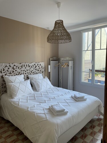 Vacation house for rent /6 pers /2nd line/garden