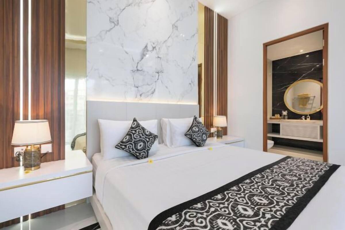 3 habitaciones y ropa de cama
