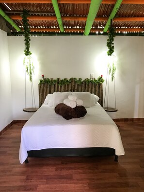 1 bedroom, Internet, bed sheets, wheelchair access - Cabaña Type Glamping - with swimming pool (Risaralda)