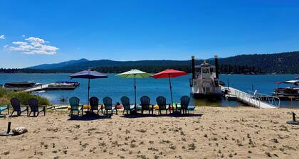 Luxury lakefront home in Big Bear w/spectacular lake views, AC, EVC & generator!