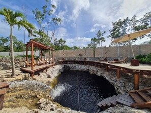 3 outdoor pools, pool umbrellas, pool loungers - LUJOSO CON CENOTE EN LA SELVA DE TULUM (Tulum)