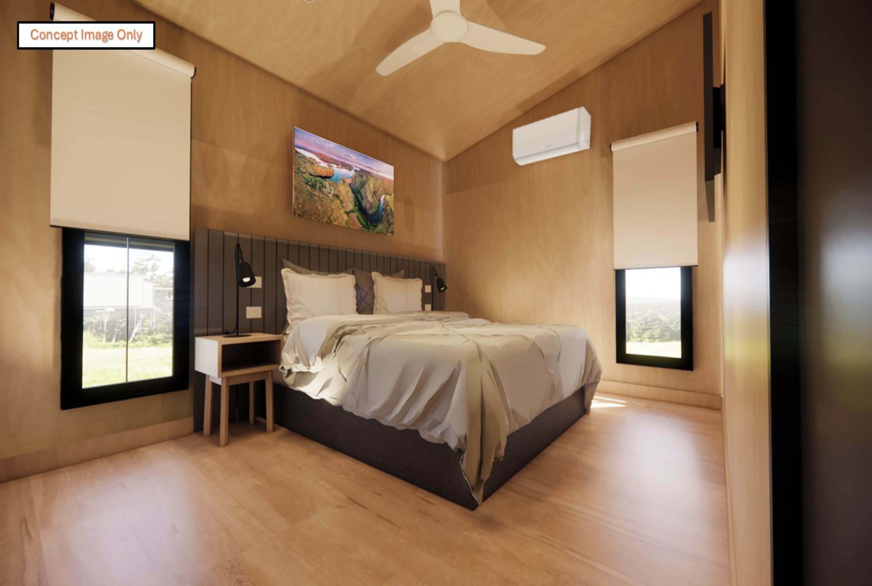 Deluxe 2 Bedroom Duplex Cabin - Sleeps 4 | Individually decorated, individually furnished, iron/ironing board