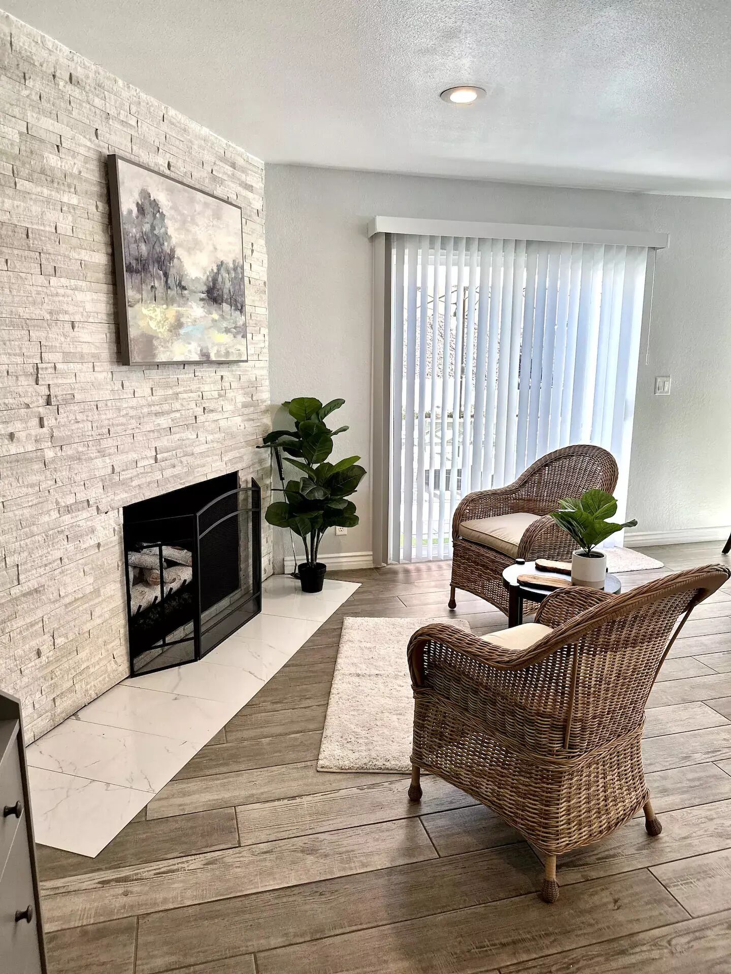 Smart TV, fireplace, video games, foosball