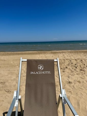 Sun loungers, beach umbrellas