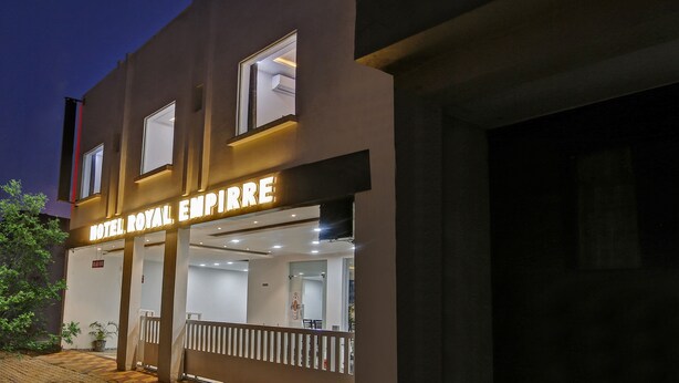 A hotel exterior with a sign reading "HOTEL ROYAL EMPIRE" and a visible entrance. - Treebo Royal Empire Adarsh Nagar, Chandigarh (Kharar)